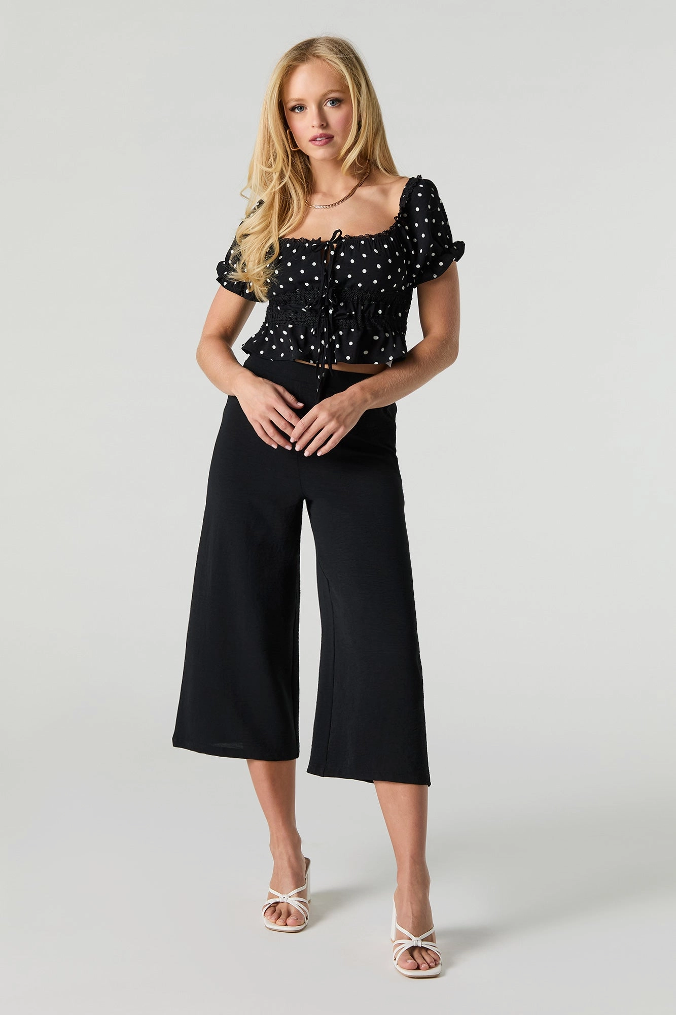 Flowy Wide Leg Capri