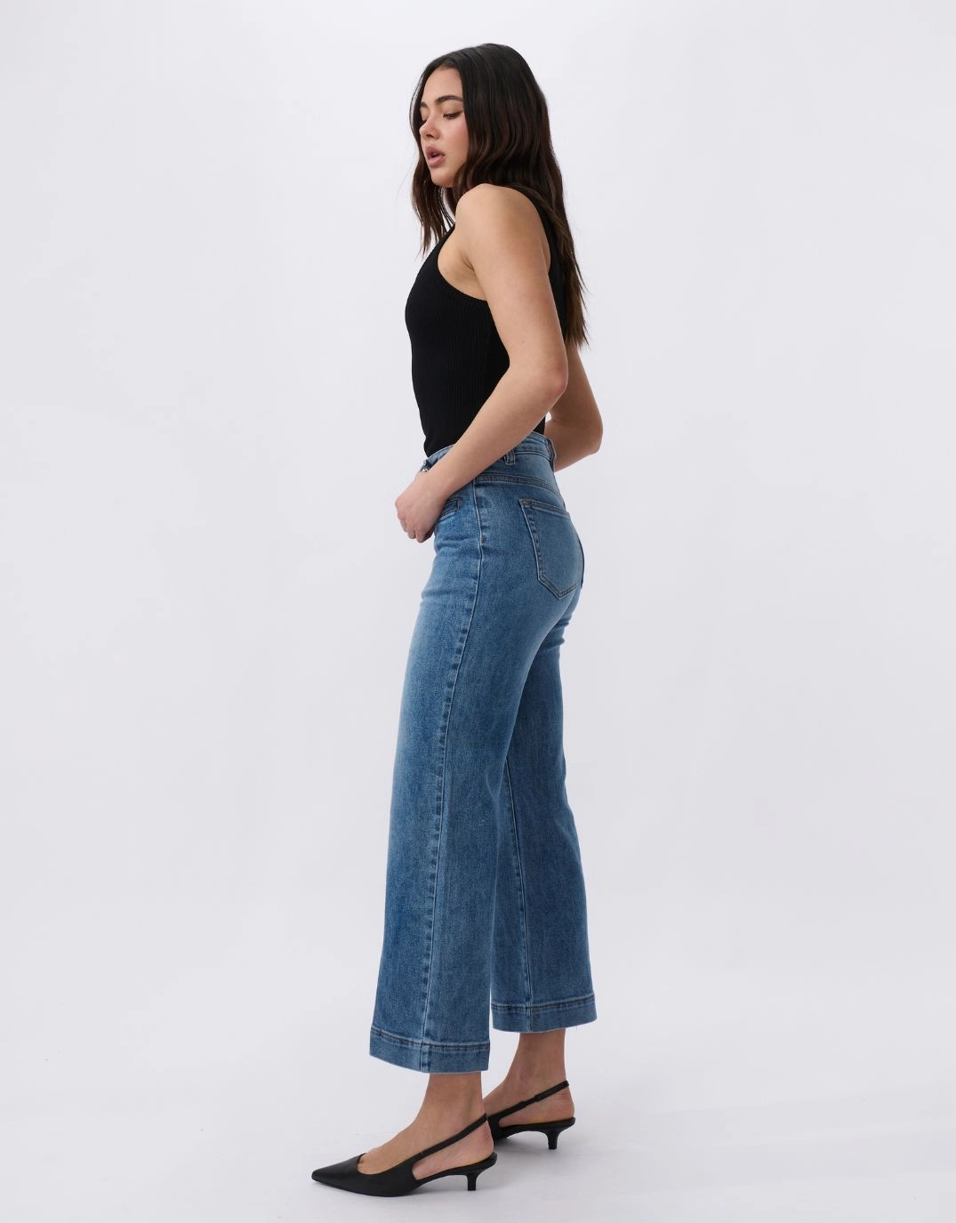 Freya Wide Leg Jeans - Dakota Wash