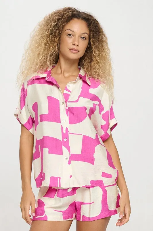 Fuchsia Wave Set