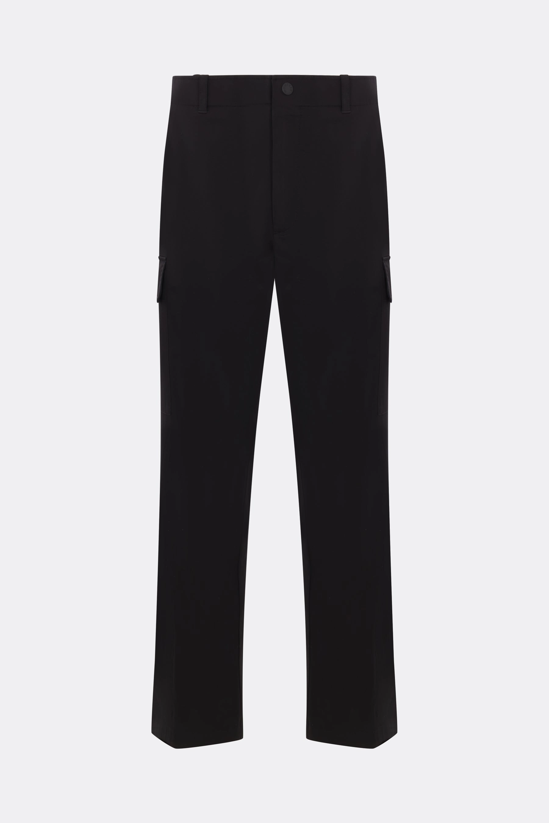 gabardine cargo trousers