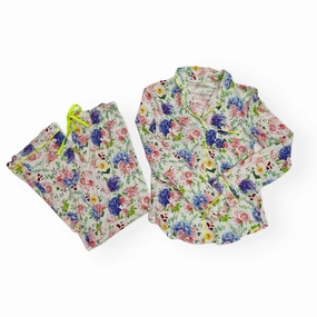 Girl's Maia Pajama Long Sleeve Pant Set In Vintage Floral