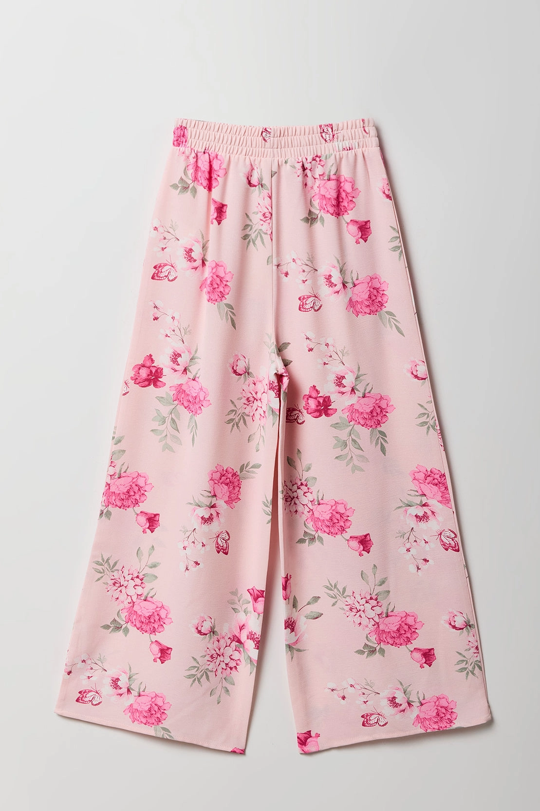 Girls Floral Flowy Wide Leg Pant