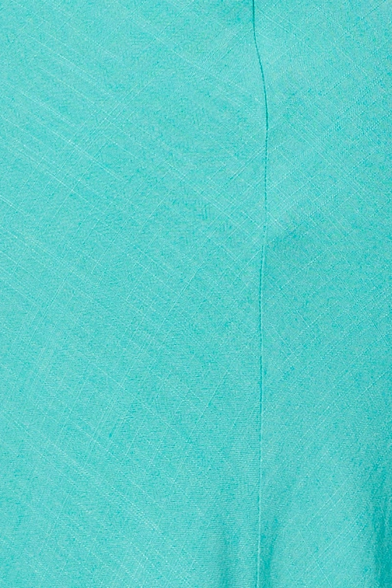 Green Twist Front Dress Sleeveless Midi