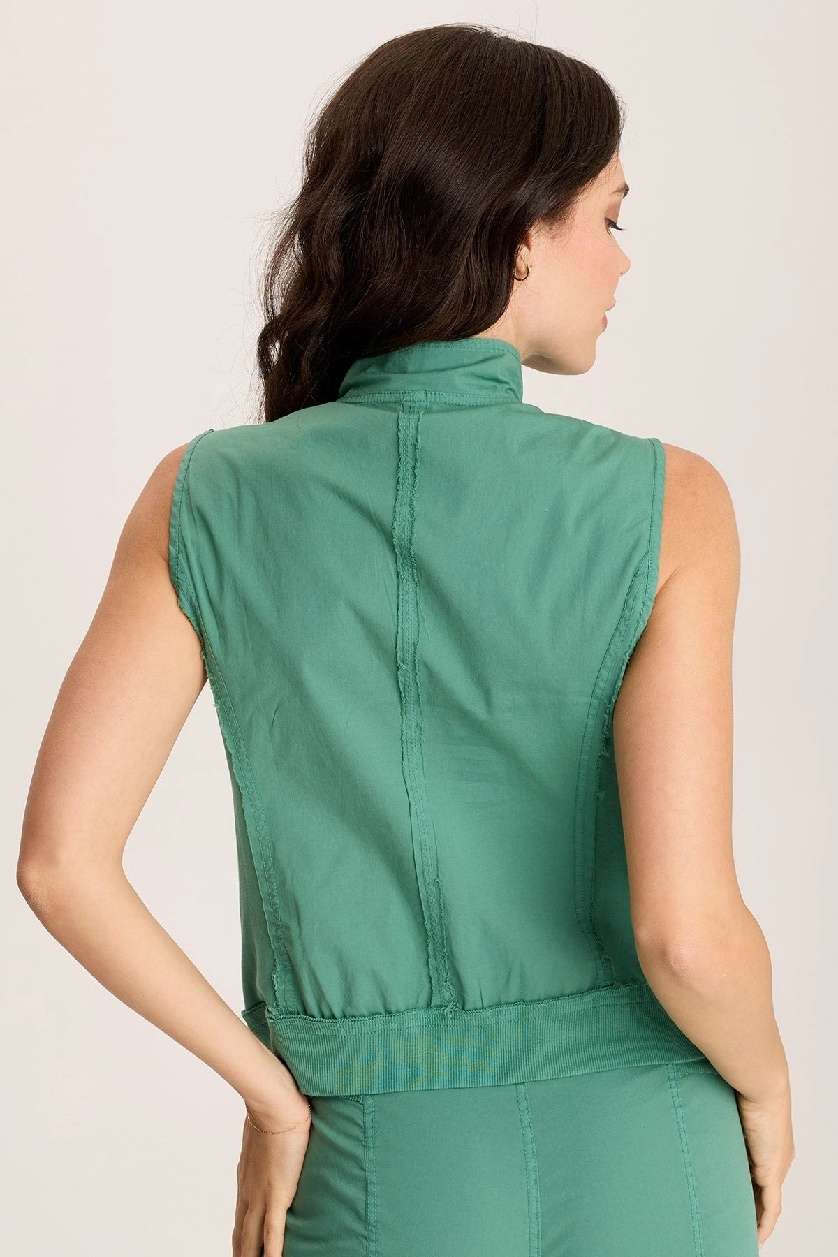 Grindelle Cargo Vest in Poplin and Jersey