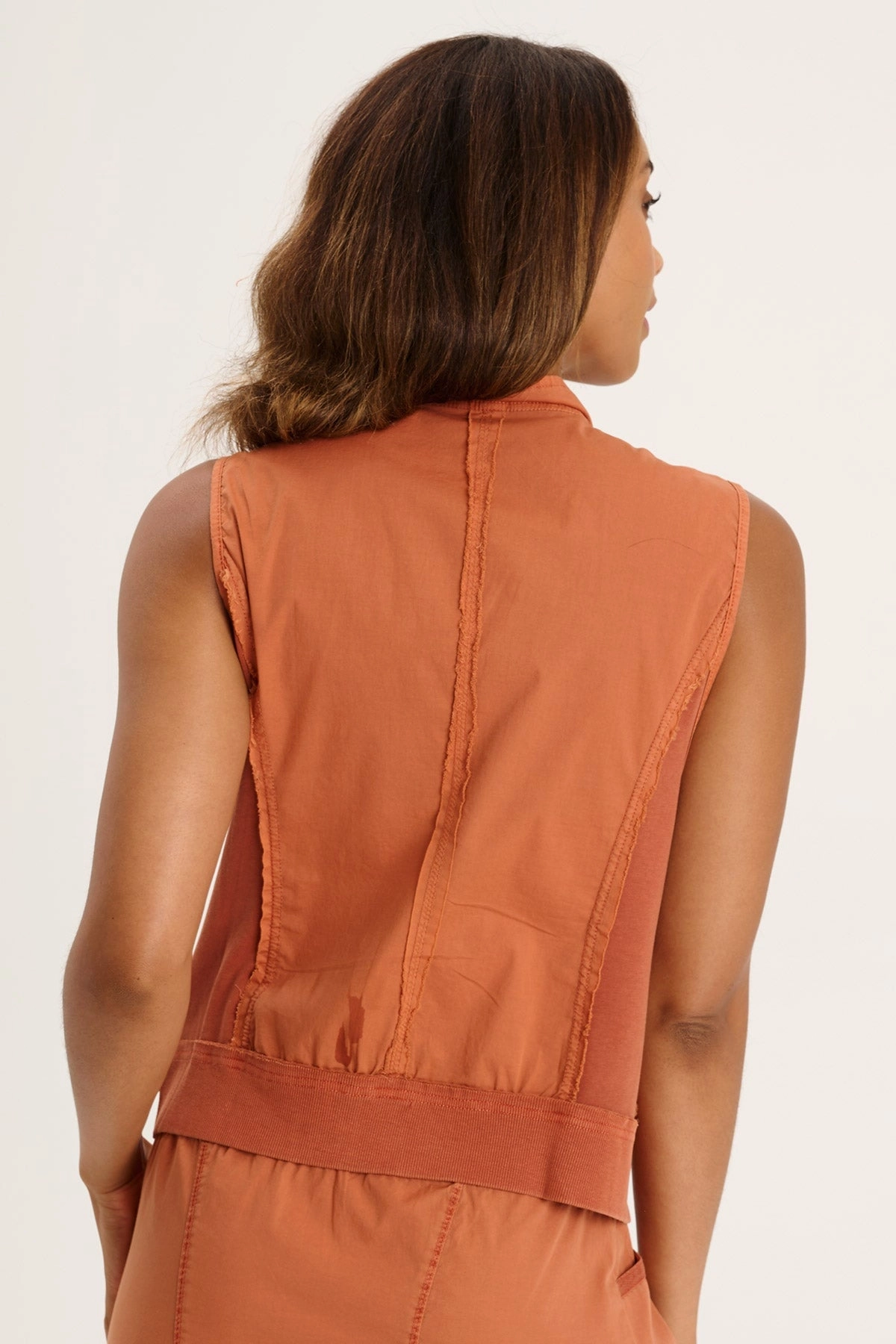 Grindelle Cargo Vest in Poplin and Jersey