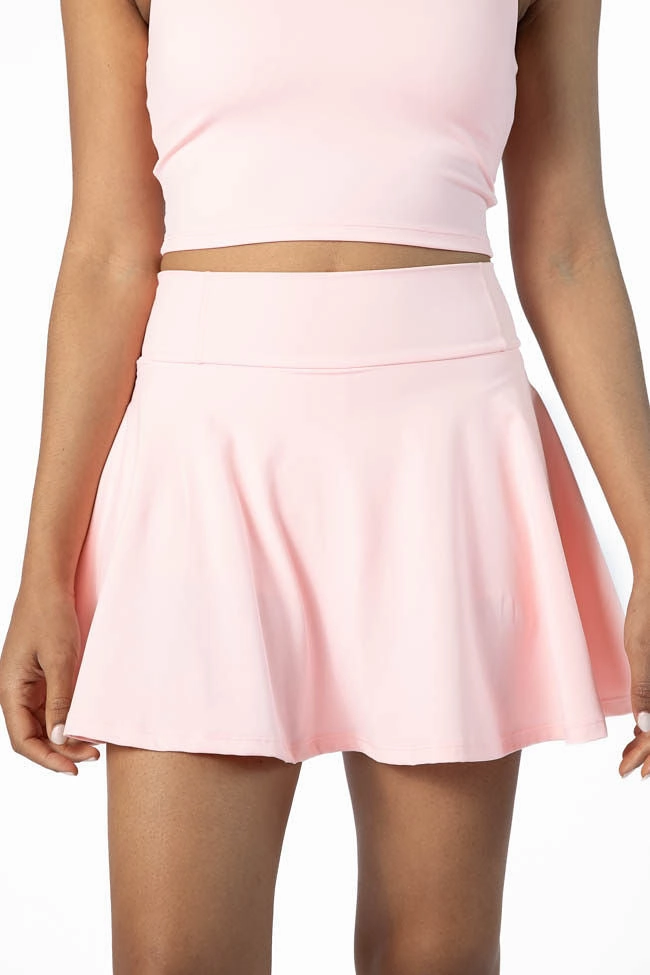 Head Start Light Pink Pleated Active Skort