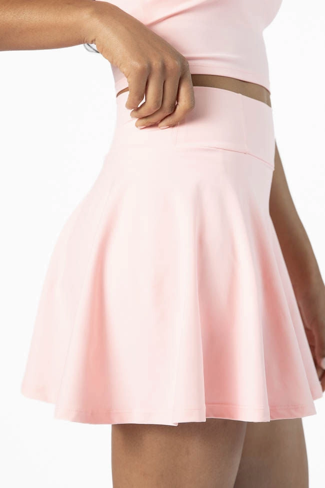 Head Start Light Pink Pleated Active Skort