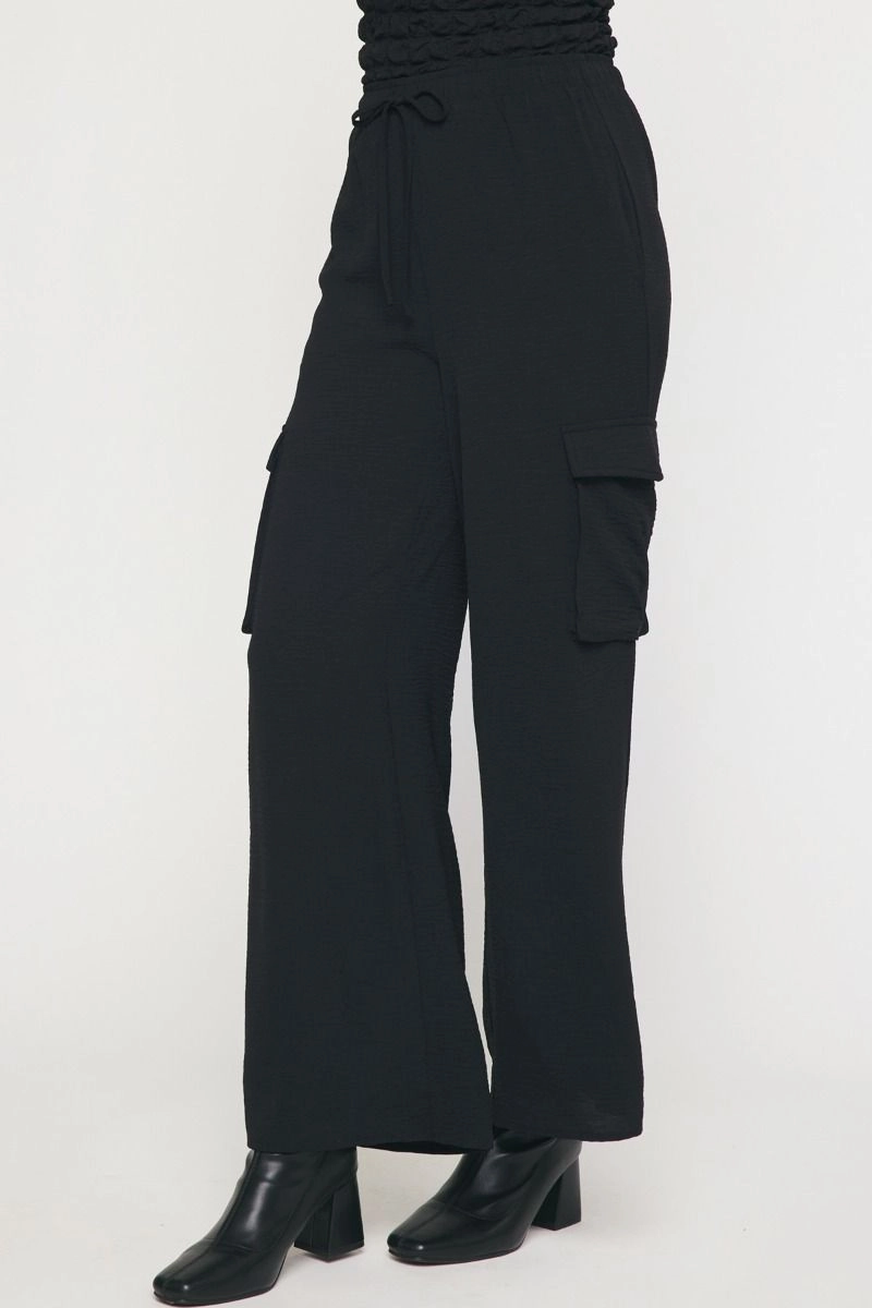High Waisted Utility Wide Leg Pants
