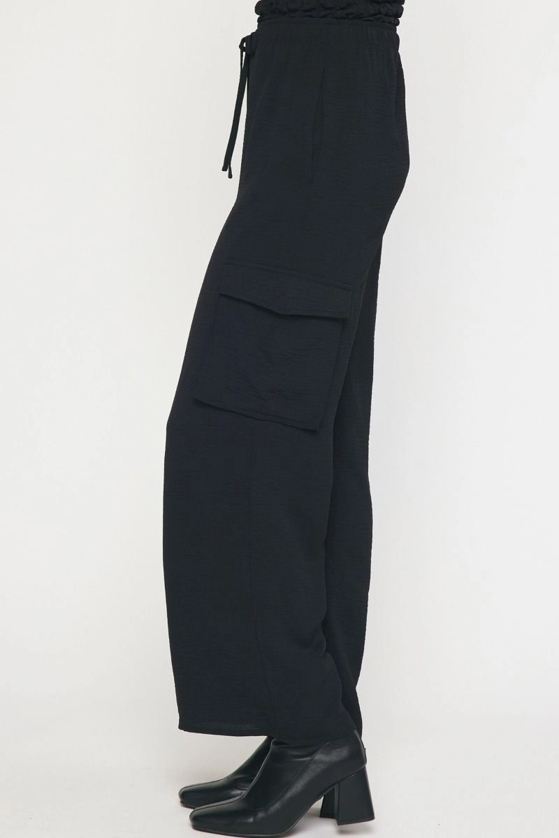 High Waisted Utility Wide Leg Pants