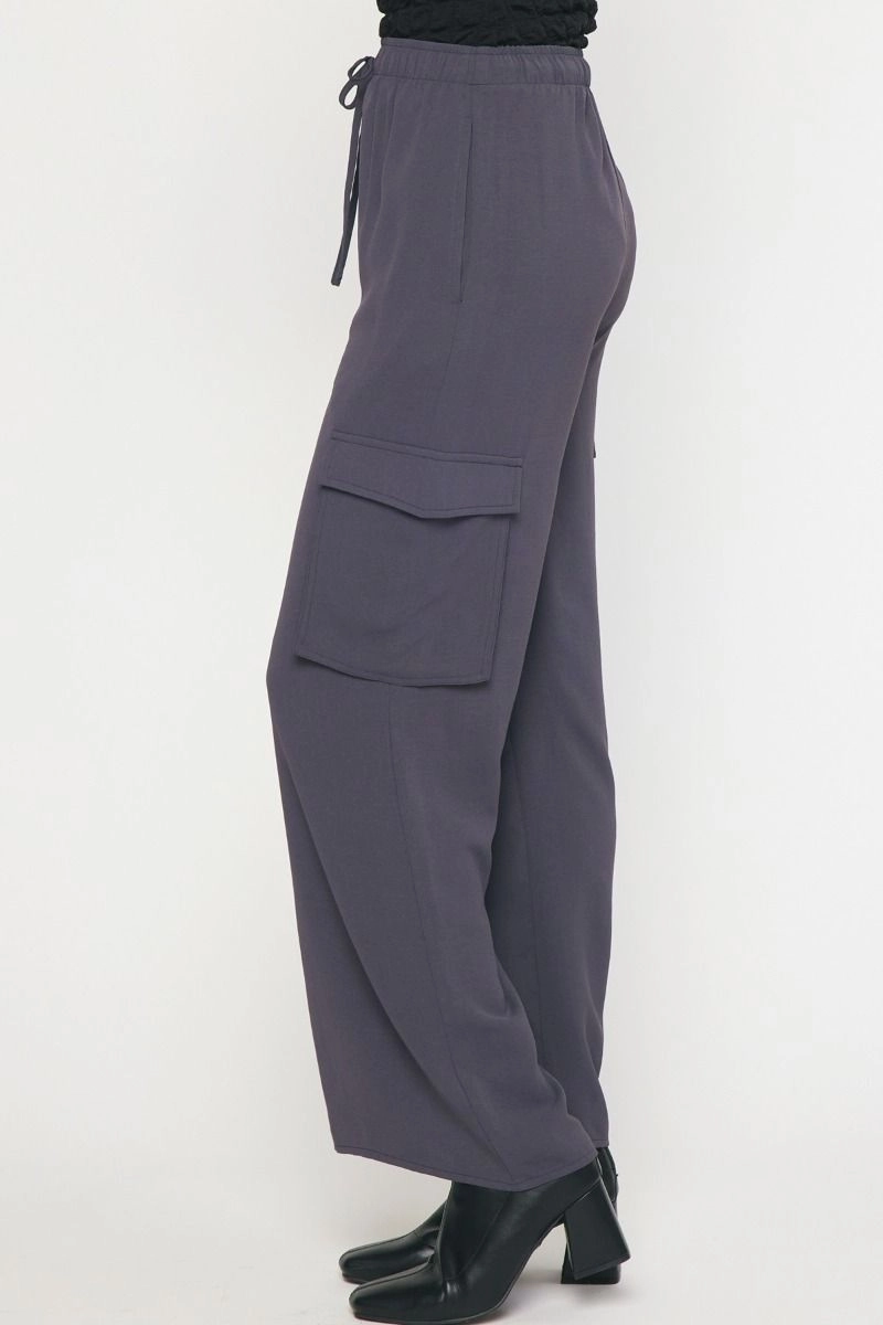 High Waisted Utility Wide Leg Pants