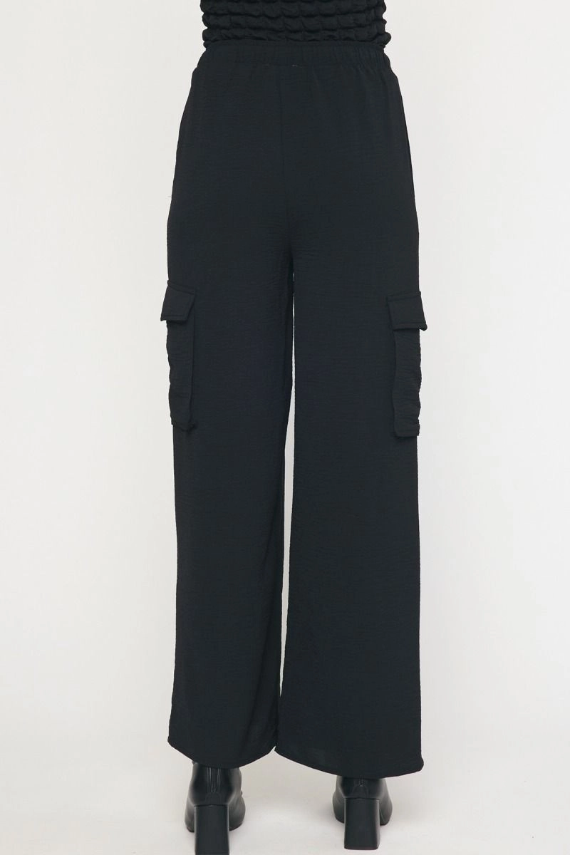 High Waisted Utility Wide Leg Pants