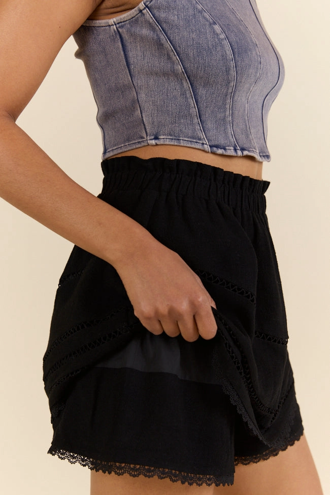Highway Harmony Woven Black Skort