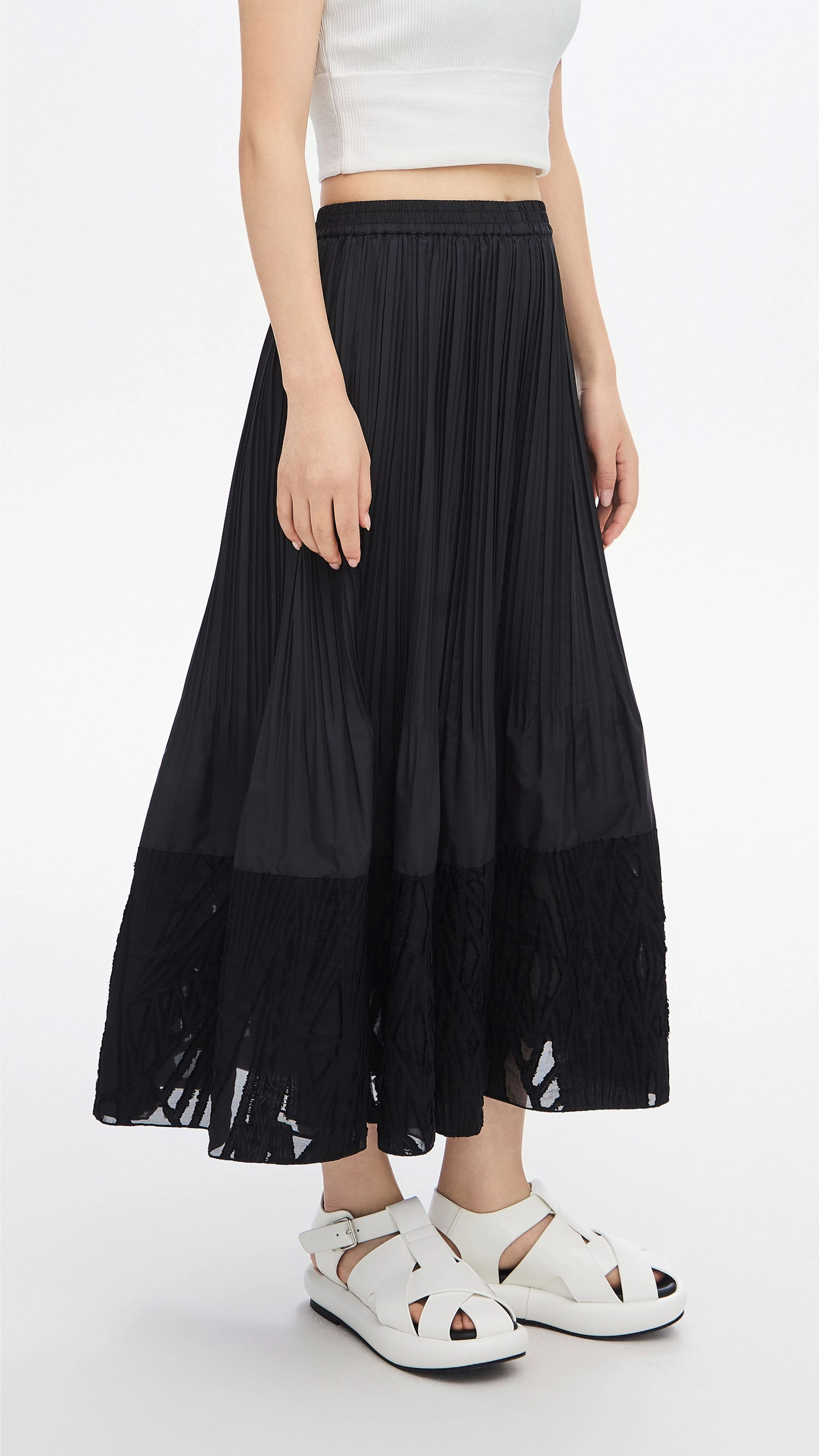 Jacquard Patch Skirt