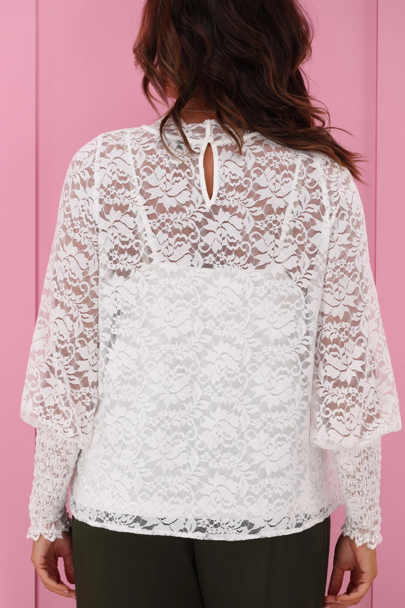 Jane James Cypress Lace Blouse Ivory
