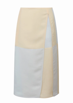 Jil Sander Colour-Block High-Waist Midi Skirt