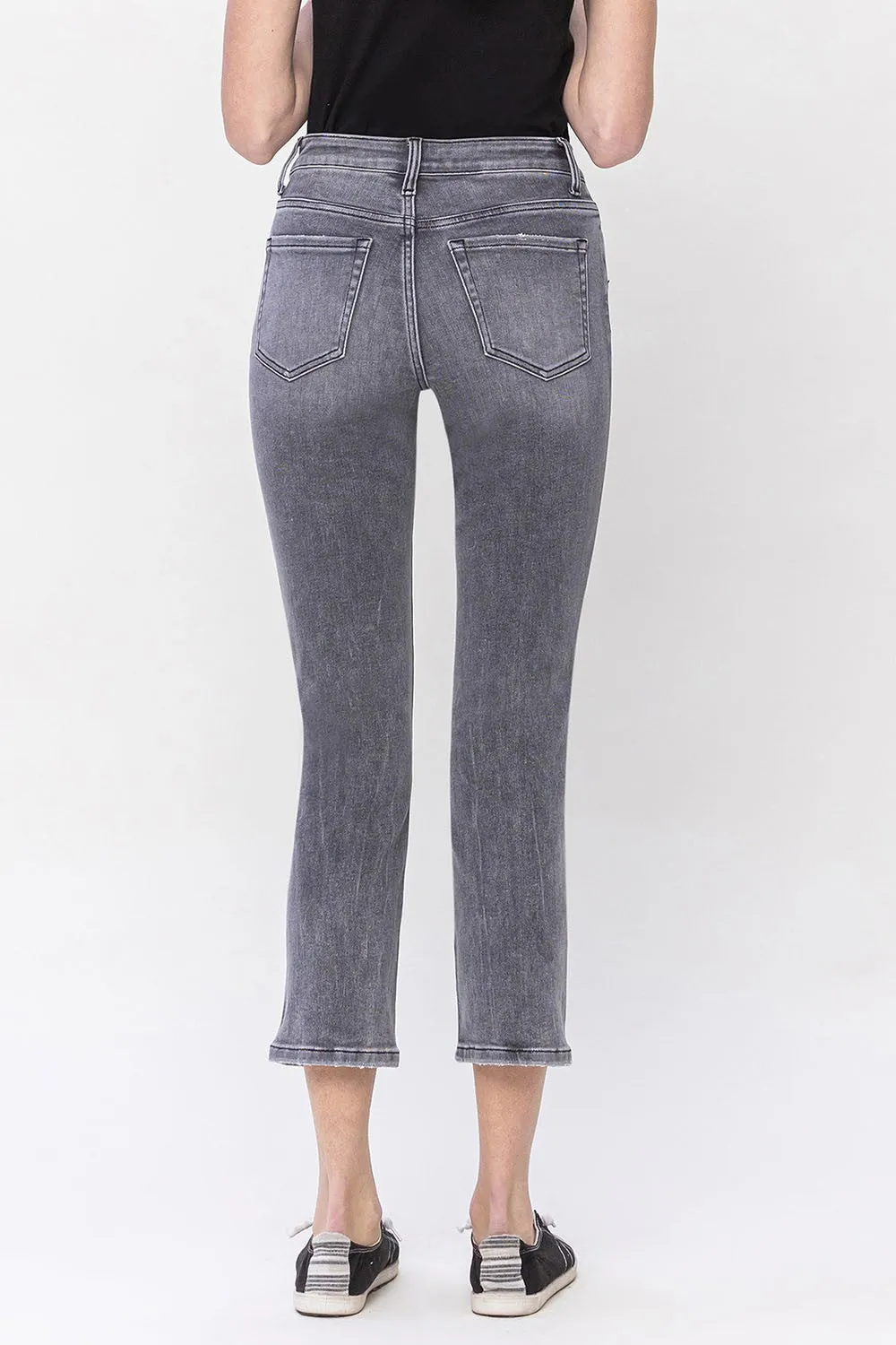 Lovervet | Awesome High Rise Crop Slim Straight Denim Jeans - Final Sale
