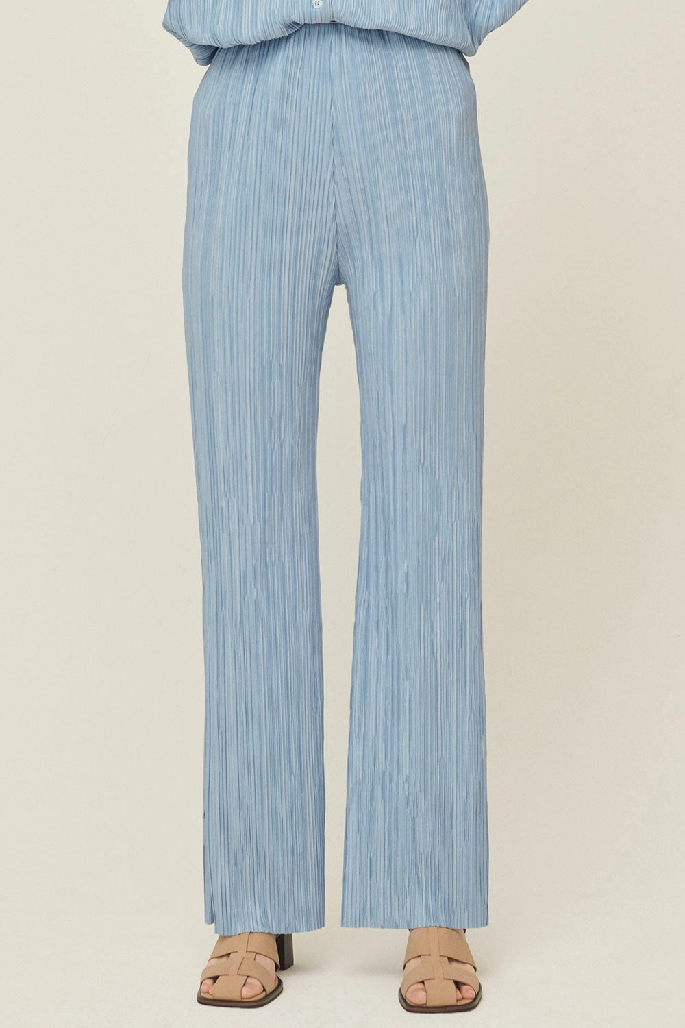 Maria Flared Leg Plisse Pants