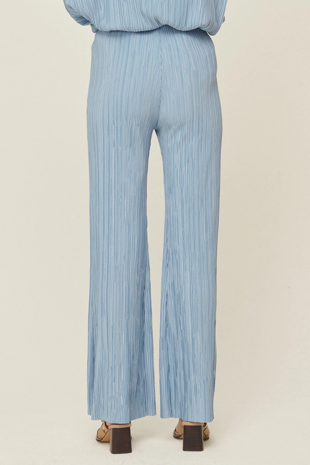 Maria Flared Leg Plisse Pants