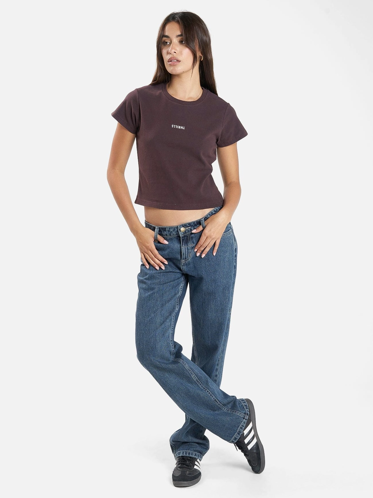 Minimal Thrills Mini Tee - Deep Plum