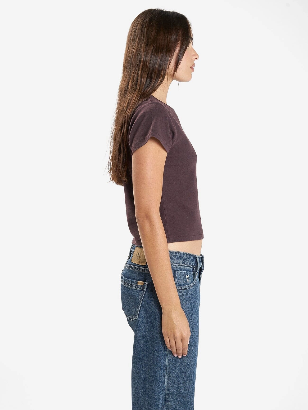 Minimal Thrills Mini Tee - Deep Plum