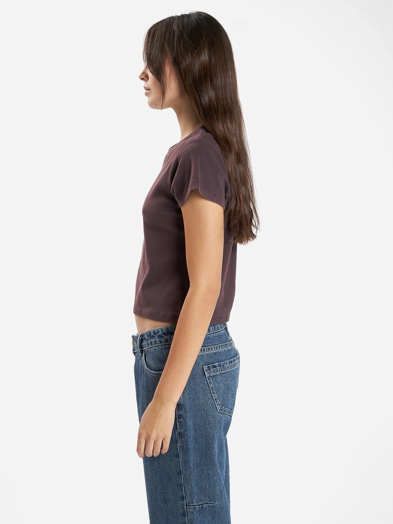 Minimal Thrills Mini Tee - Deep Plum
