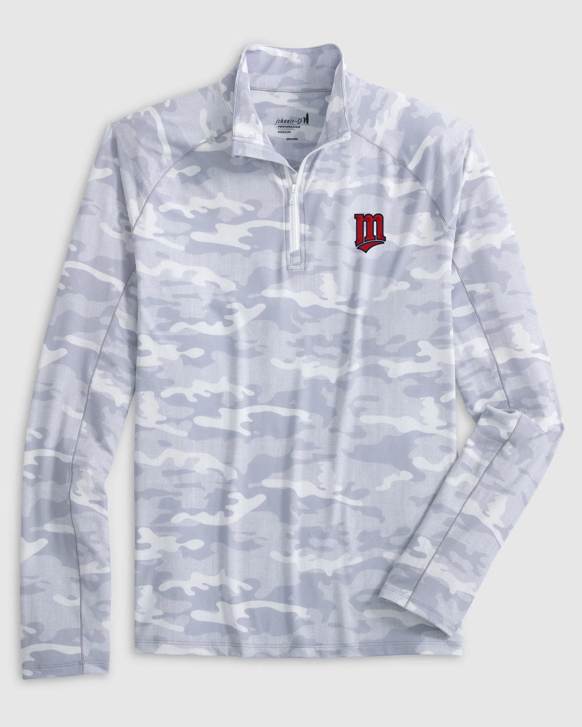 Minnesota Twins Patton Performance Camo 1/4 Zip - Cooperstown Logo