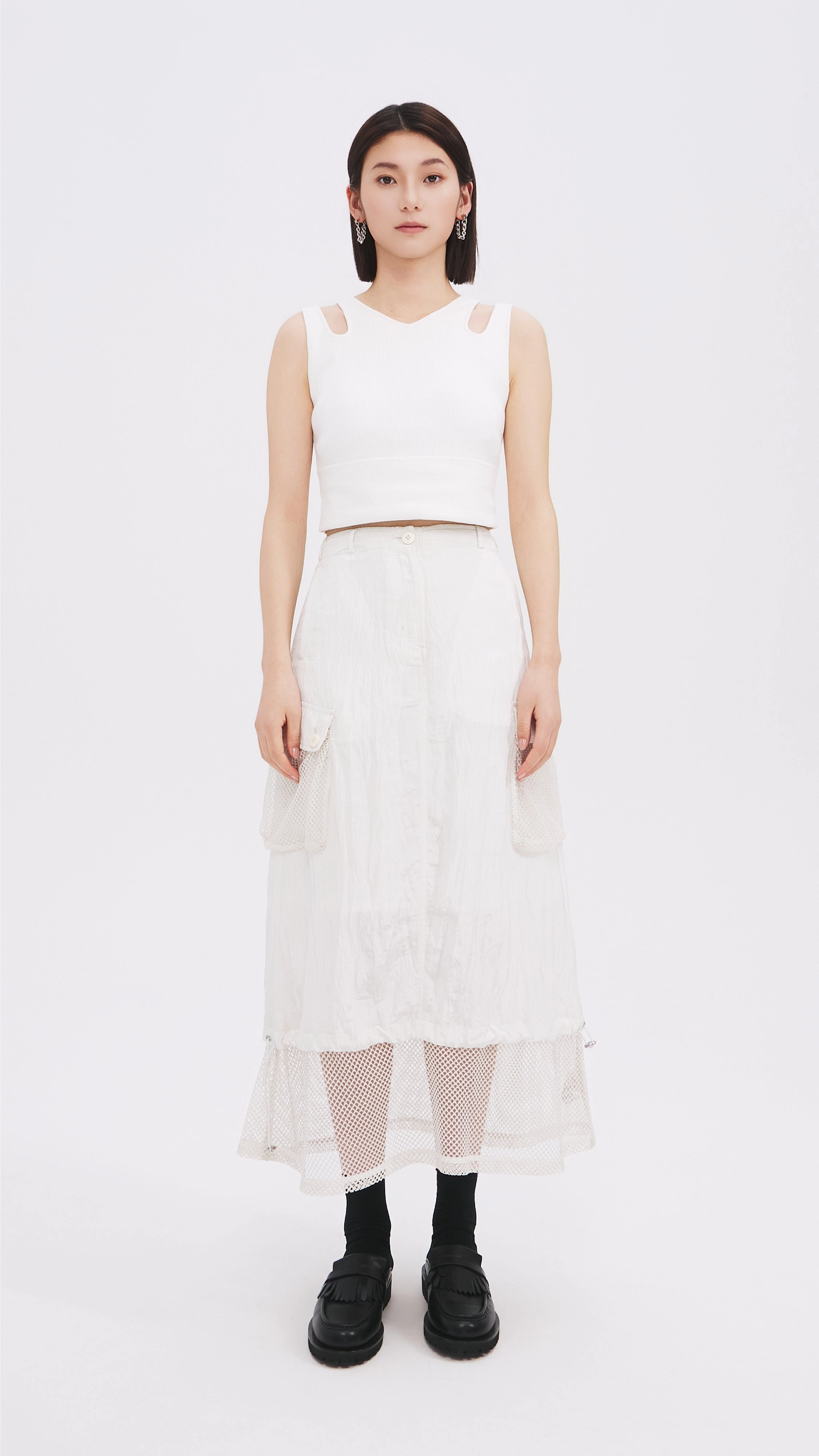 Nylon Patch Skirt