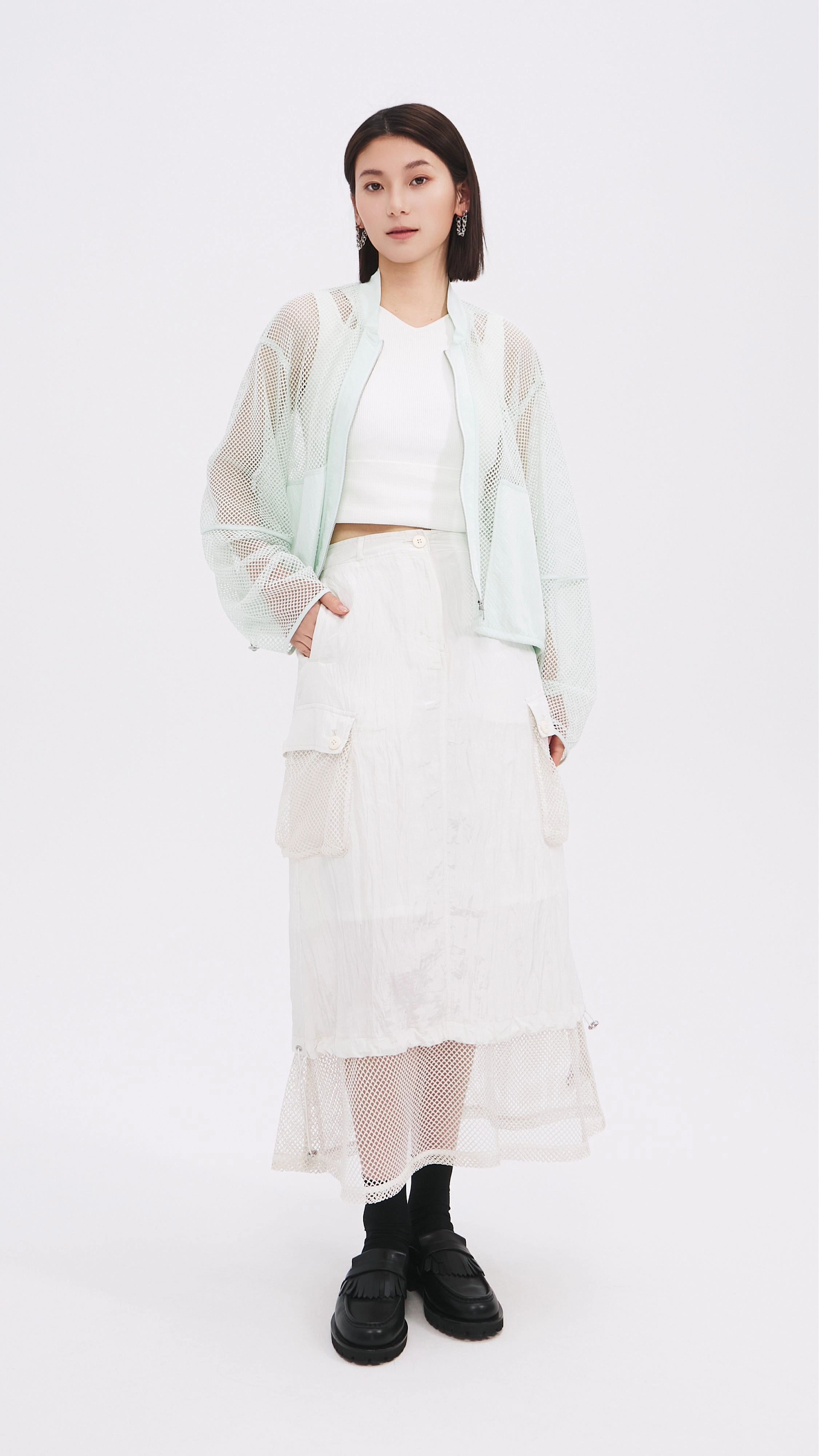 Nylon Patch Skirt