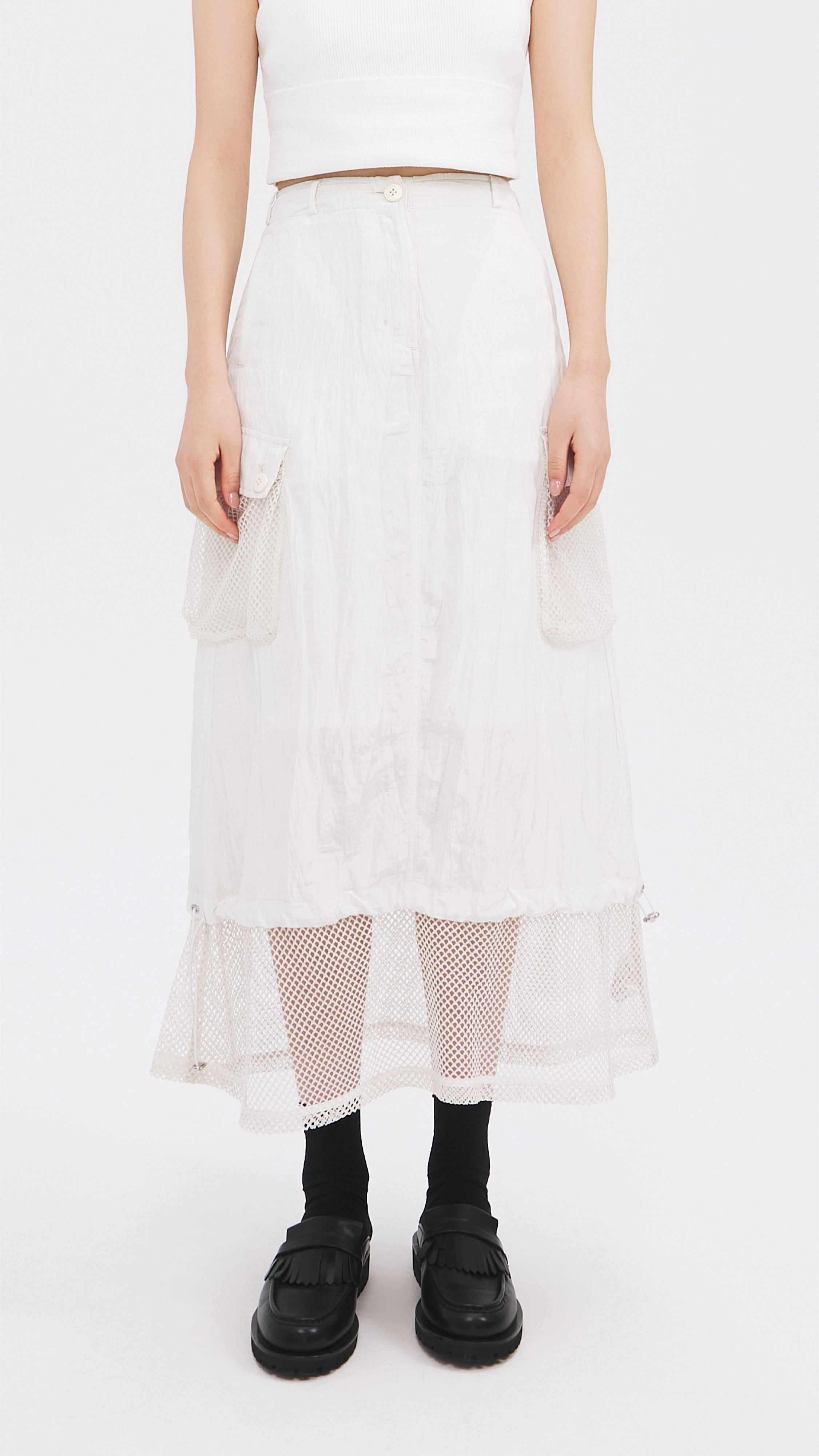 Nylon Patch Skirt