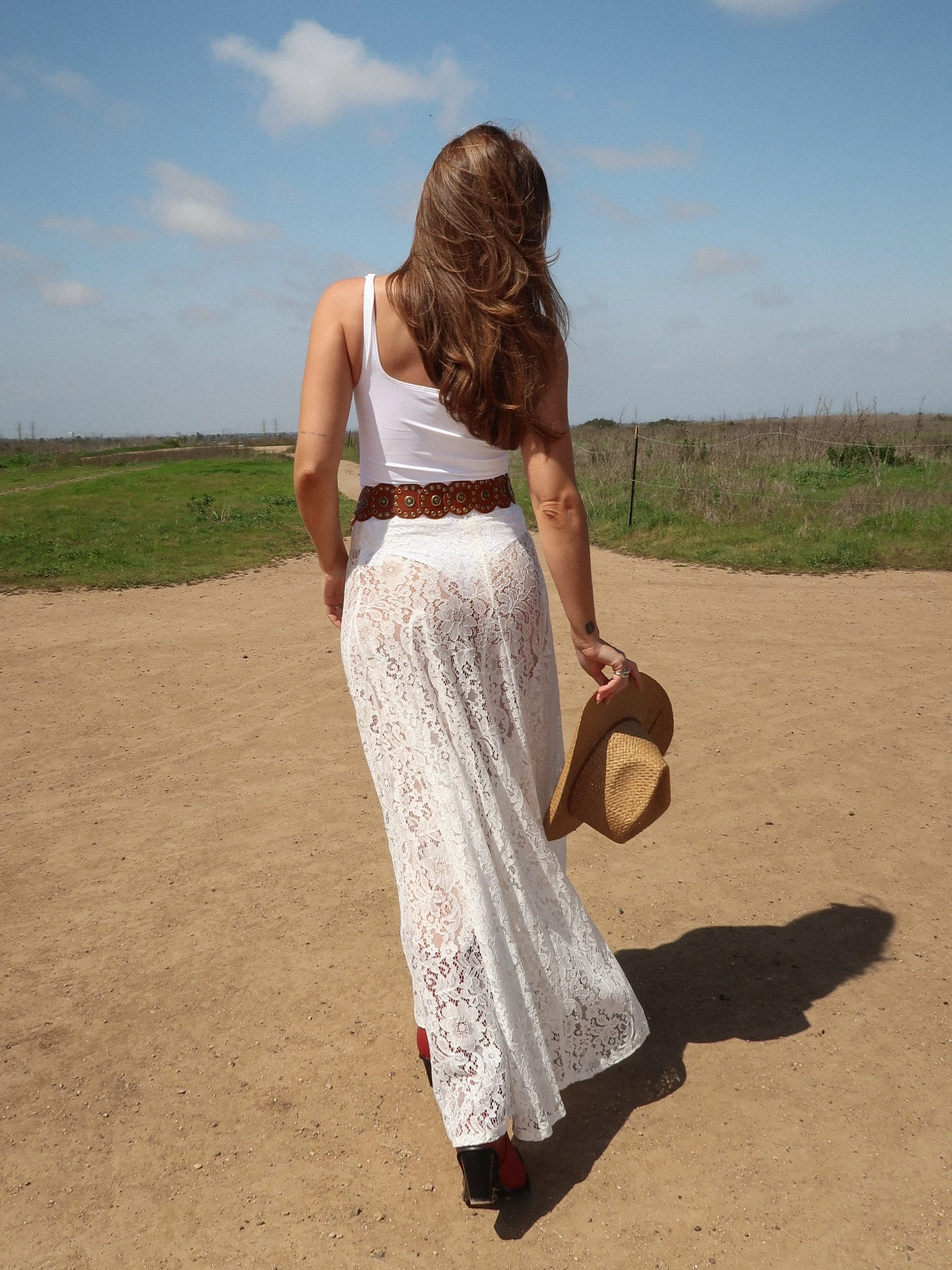 Out West Lace Maxi Skirt - Final Sale