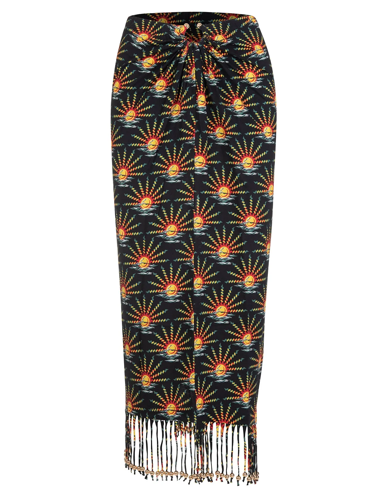 Paco Rabanne Fringed Midi Skirt