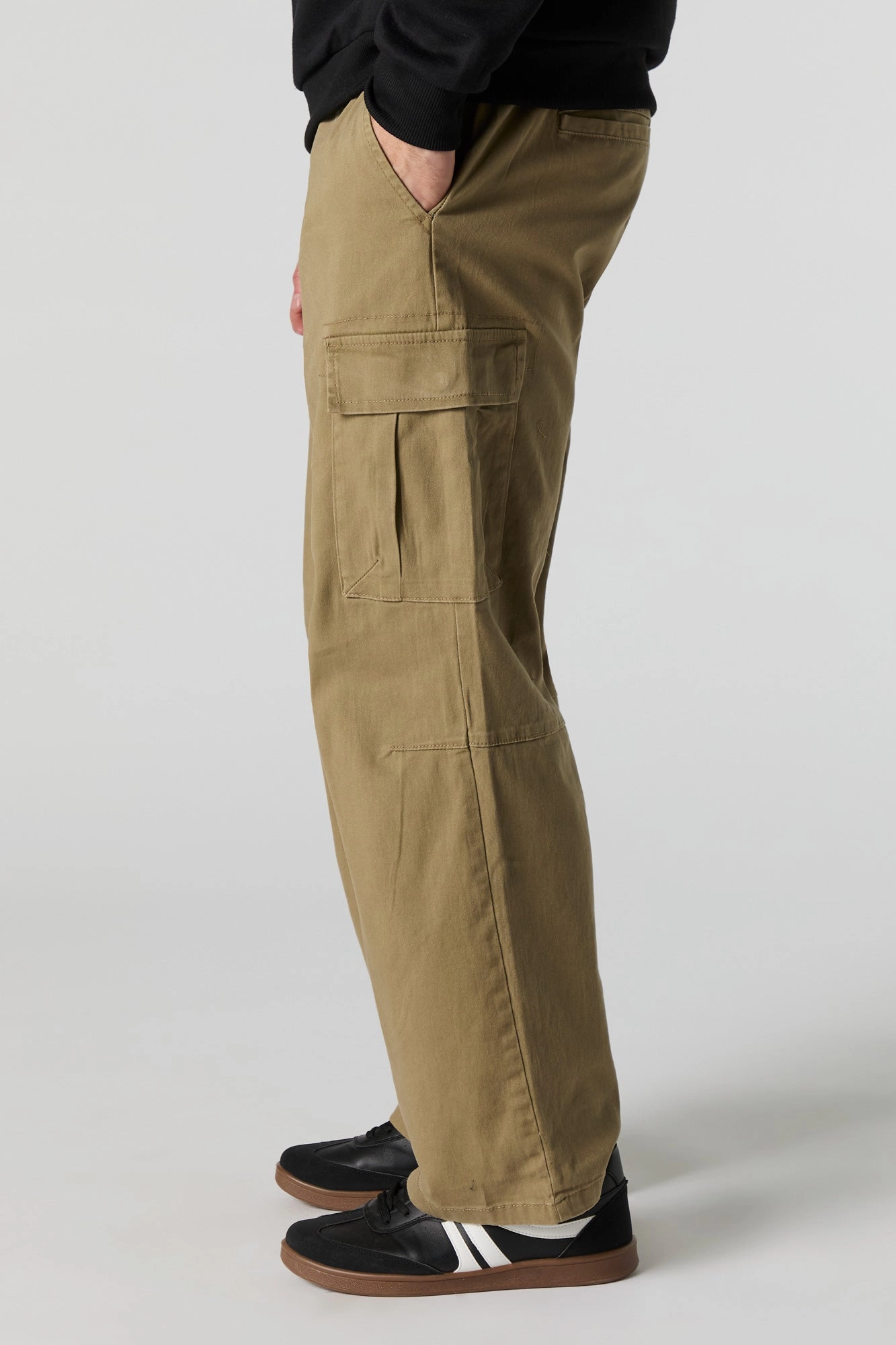 Pantalon cargo classique à taille coulissante