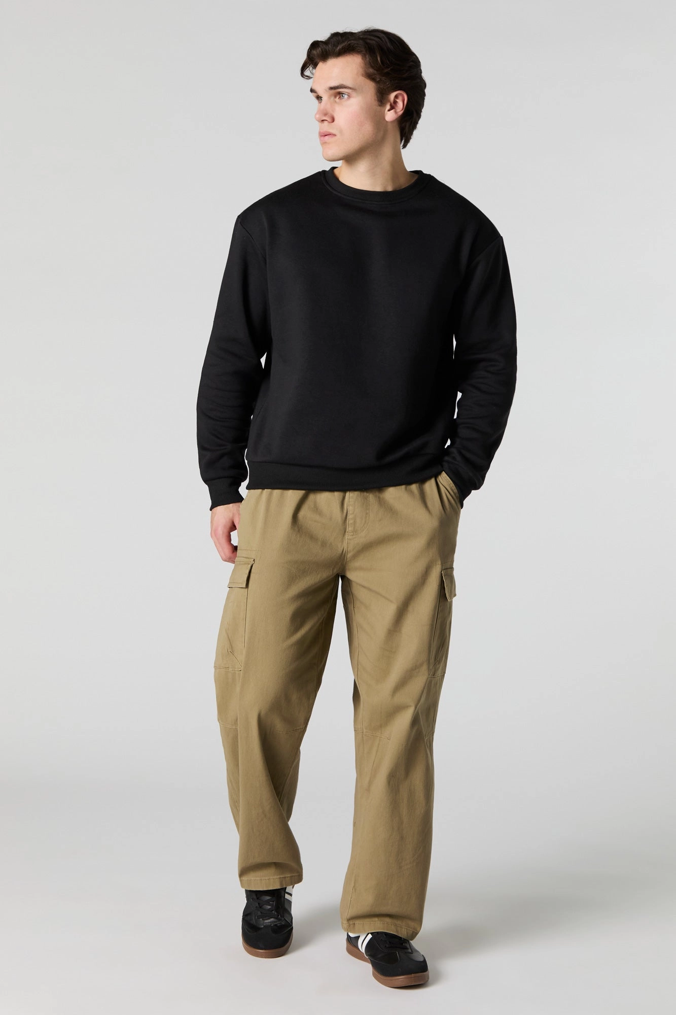 Pantalon cargo classique à taille coulissante