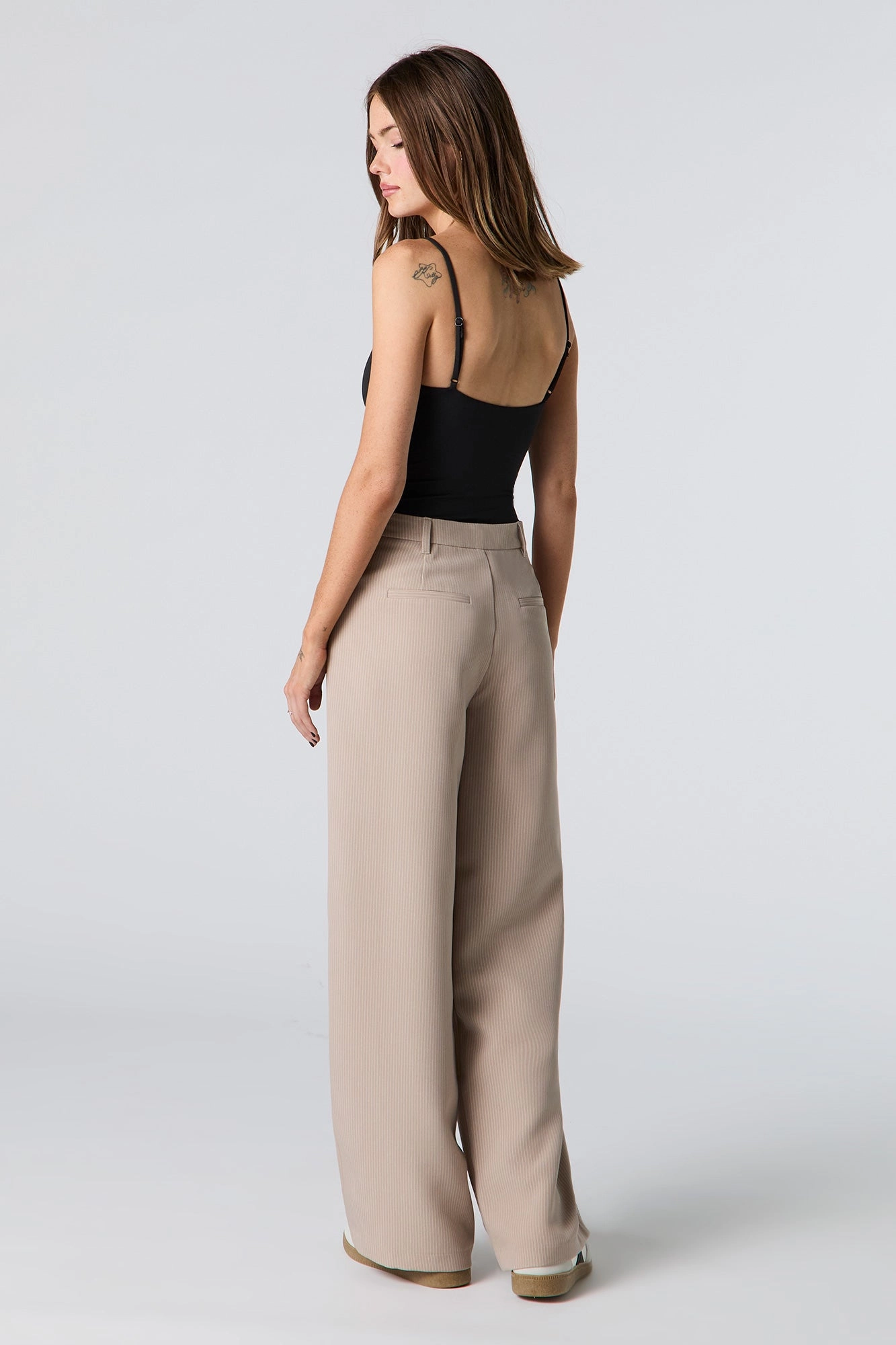 Pantalon habillé baggy à taille basse