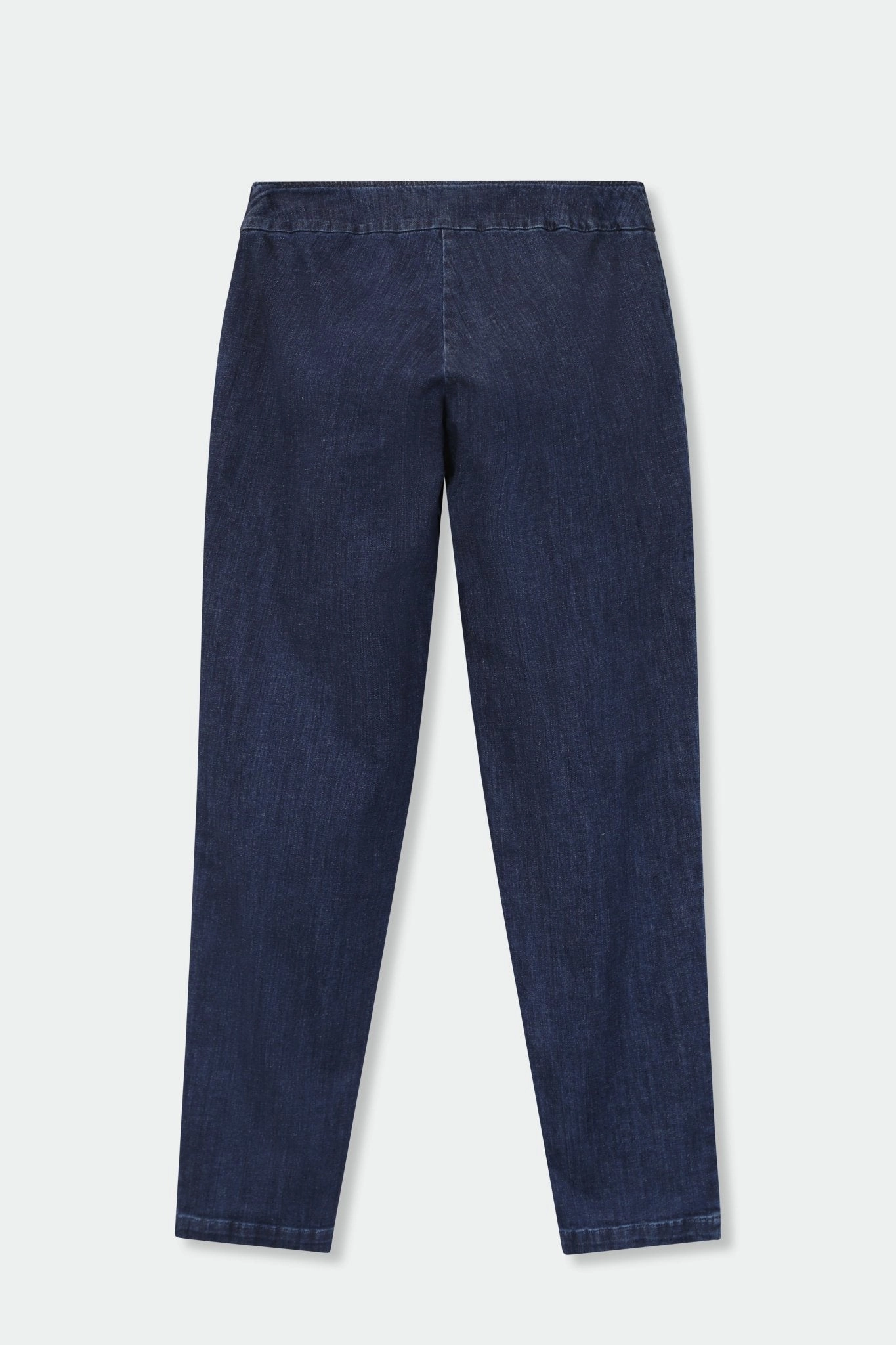 Perth Side-Zip Pull On Pant in Organic Italian Denim Stretch
