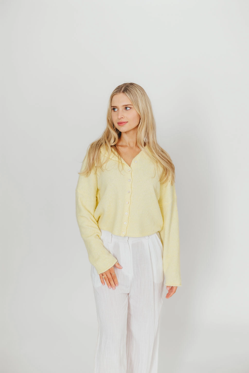 Piper Cardigan in Butter