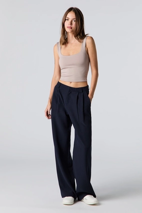 Pleated Wide Leg Dress Pant