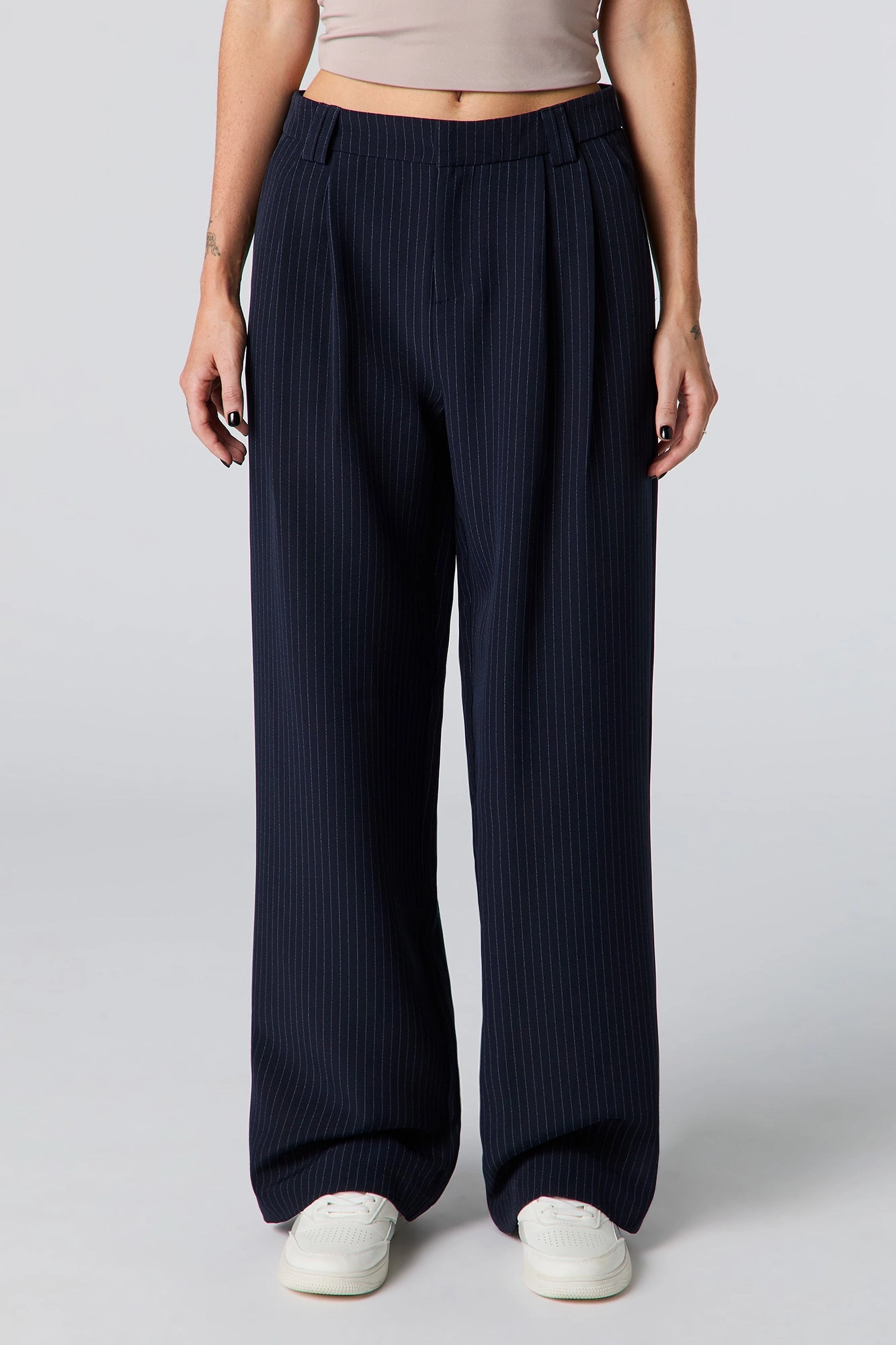 Pleated Wide Leg Dress Pant