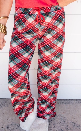 Prancers Plaid Hello Mello Holiday Pajama Pants - Final Sale