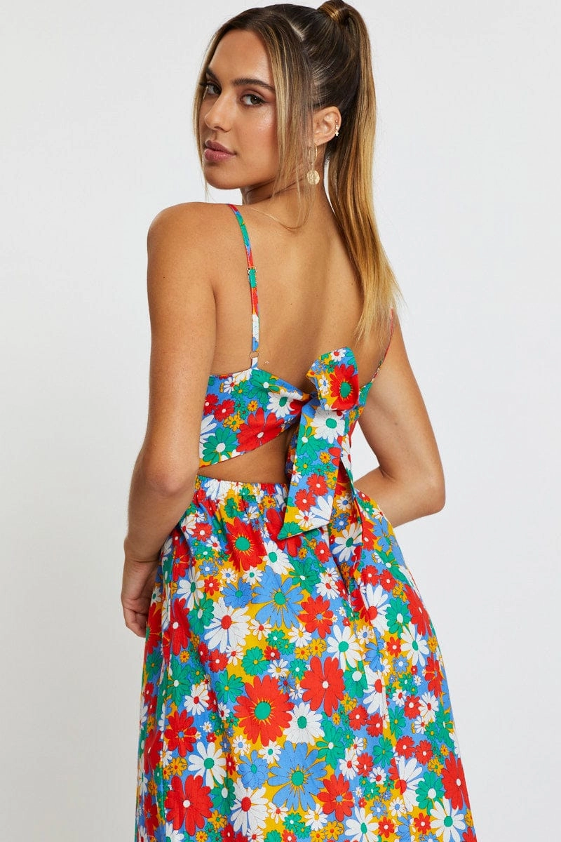 Print Mini Dress Sleeveless