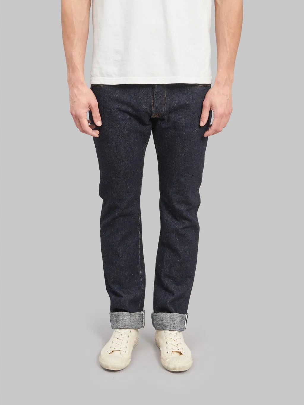 Pure Blue Japan SLB-005 Slub Denim 16.5oz Slim Straight Jeans