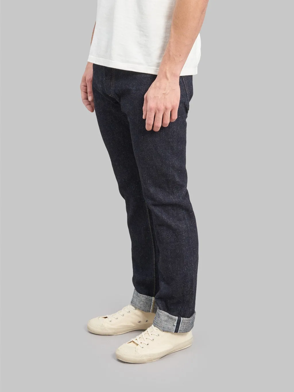 Pure Blue Japan SLB-005 Slub Denim 16.5oz Slim Straight Jeans