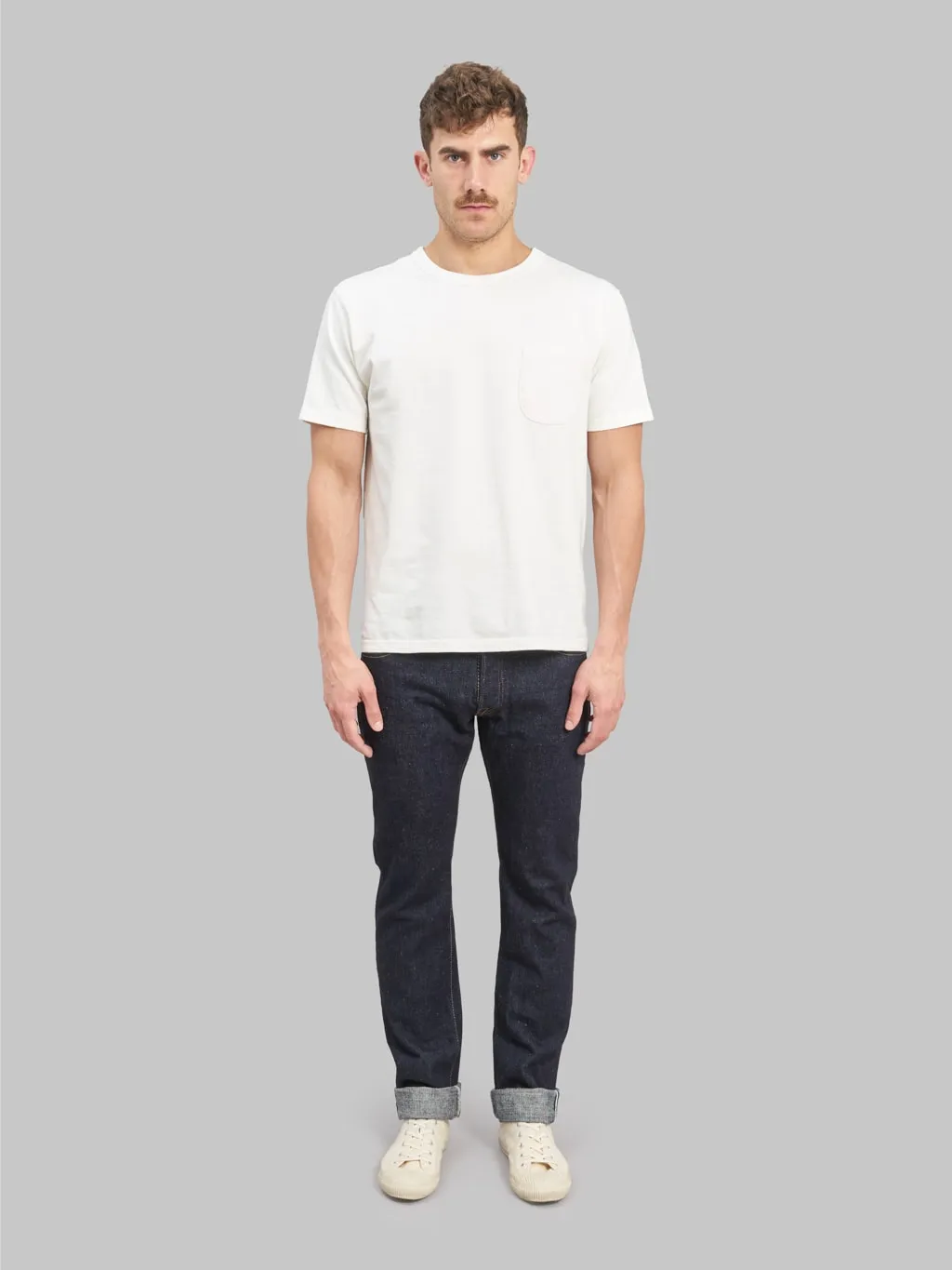 Pure Blue Japan SLB-005 Slub Denim 16.5oz Slim Straight Jeans