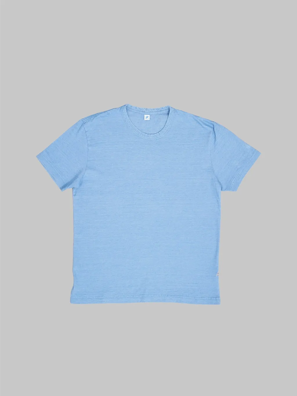 Pure Blue Japan SS5011-P Pale Indigo Dyed Crewneck T-Shirt