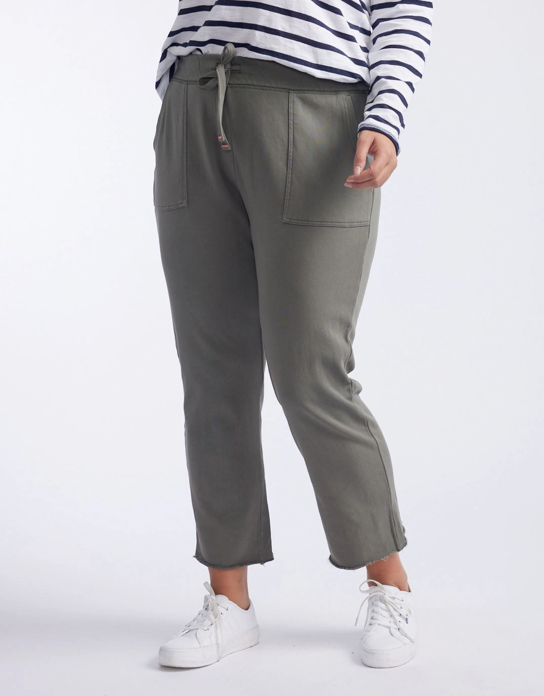 Raw Edge Lounge Pant - Washed Khaki