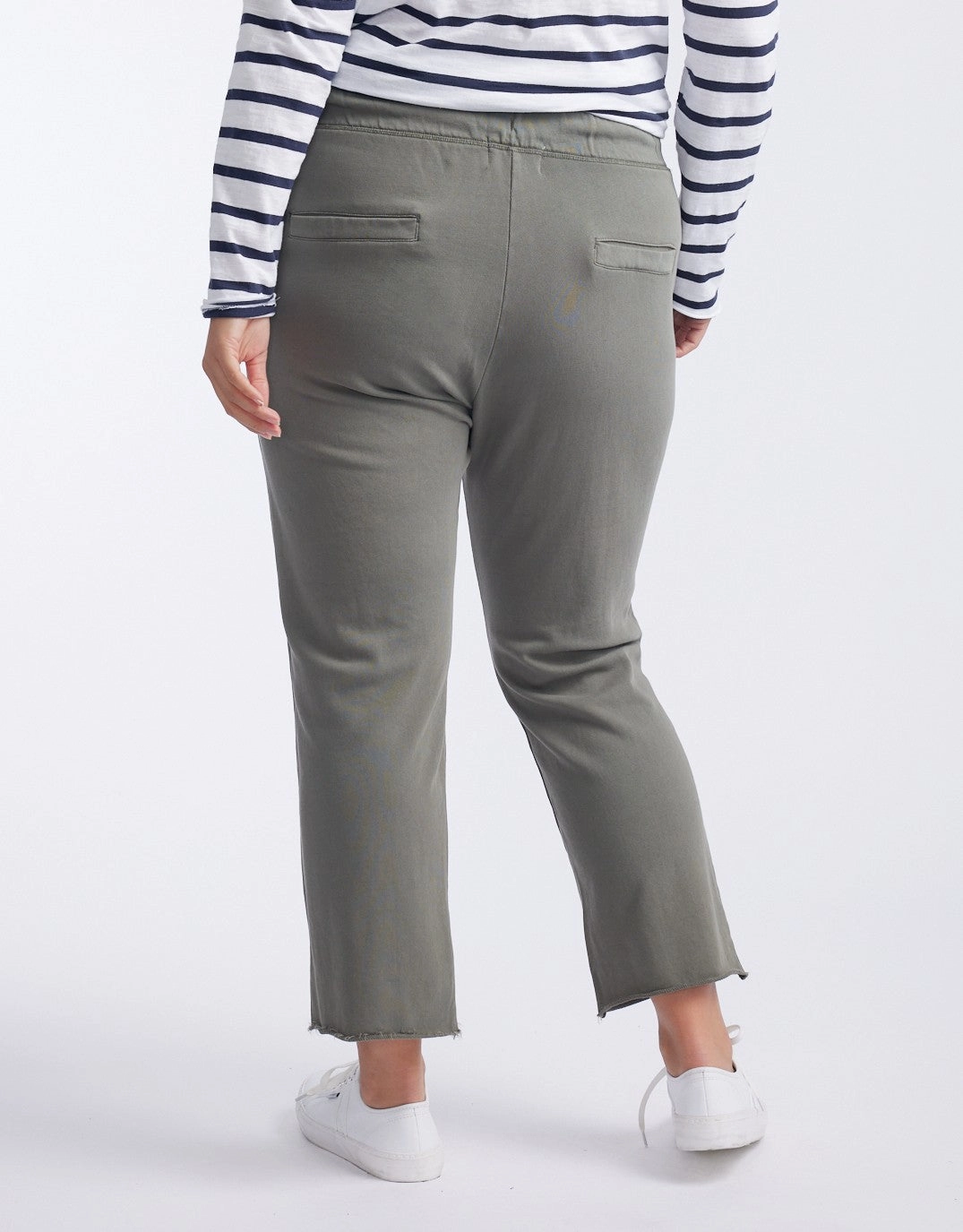 Raw Edge Lounge Pant - Washed Khaki