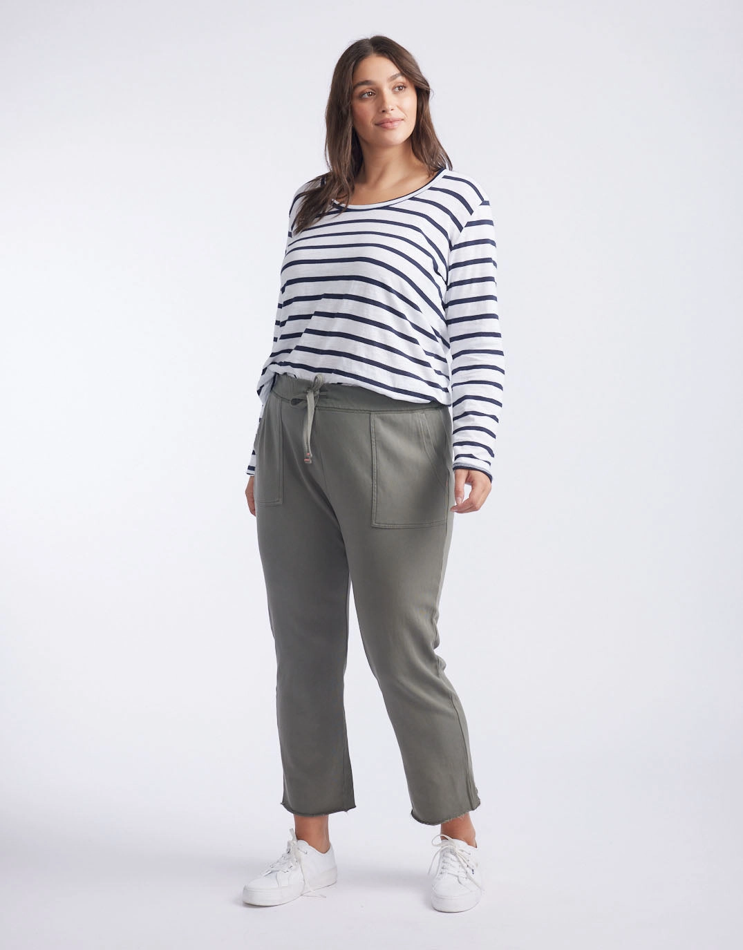 Raw Edge Lounge Pant - Washed Khaki