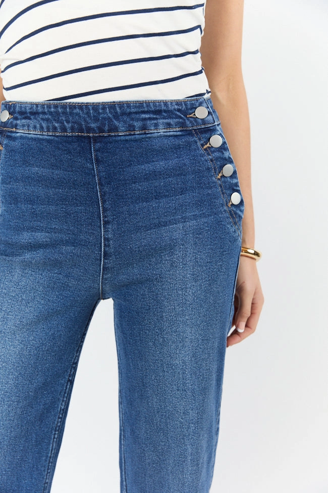 Sailor Medium Wash Wide Leg Jeans