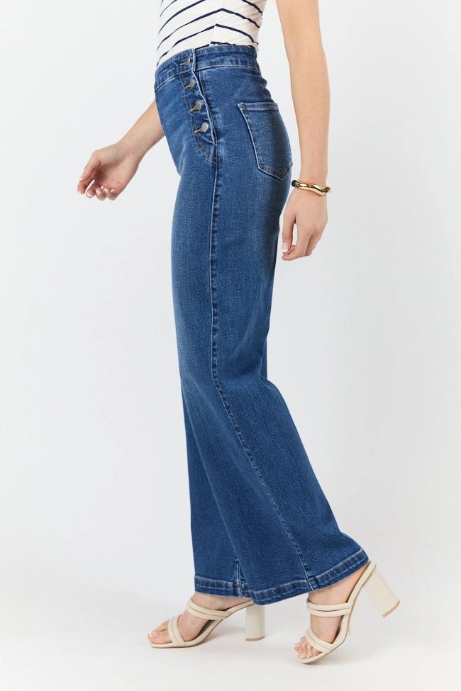 Sailor Medium Wash Wide Leg Jeans