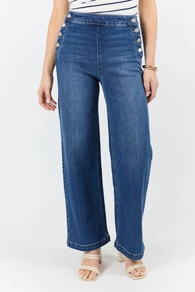 Sailor Medium Wash Wide Leg Jeans